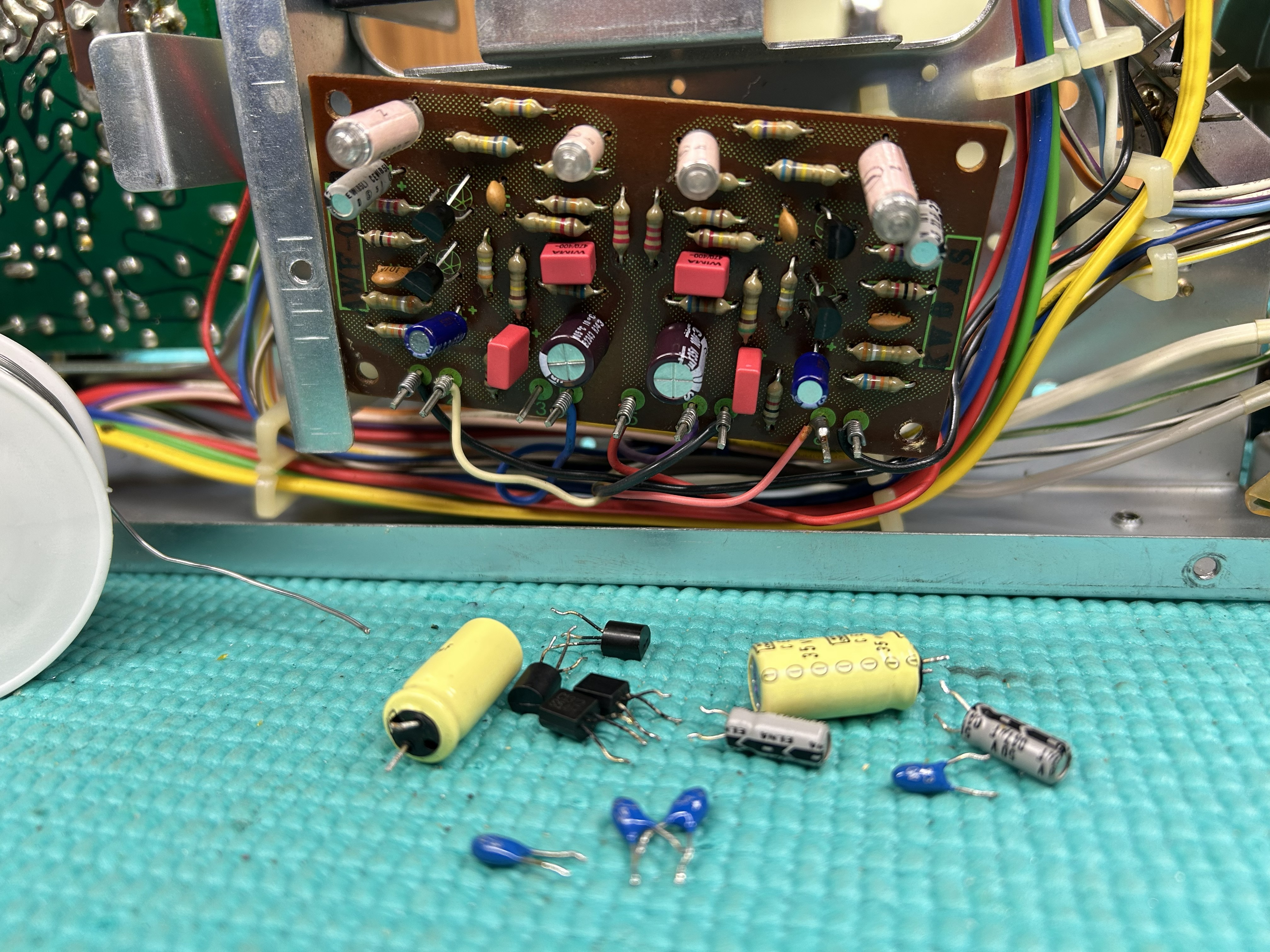 Restored Pioneer SX-535 phono circuitry